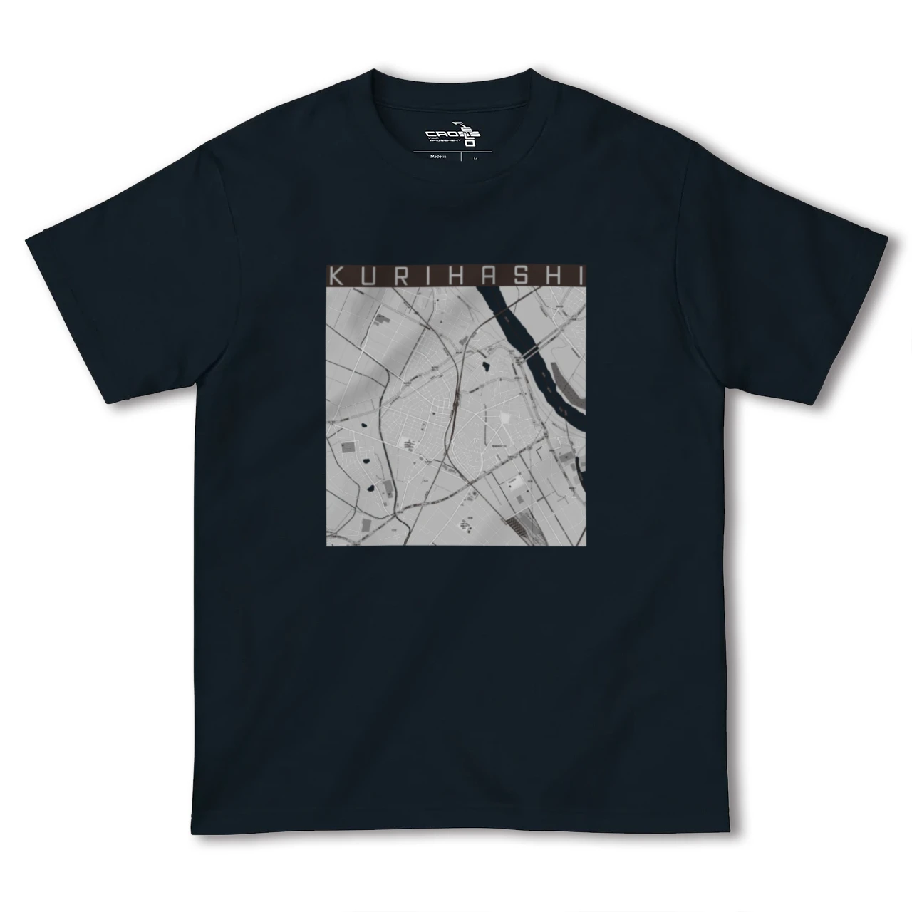 【栗橋(埼玉県)】地図柄ヘビーウェイトTシャツ