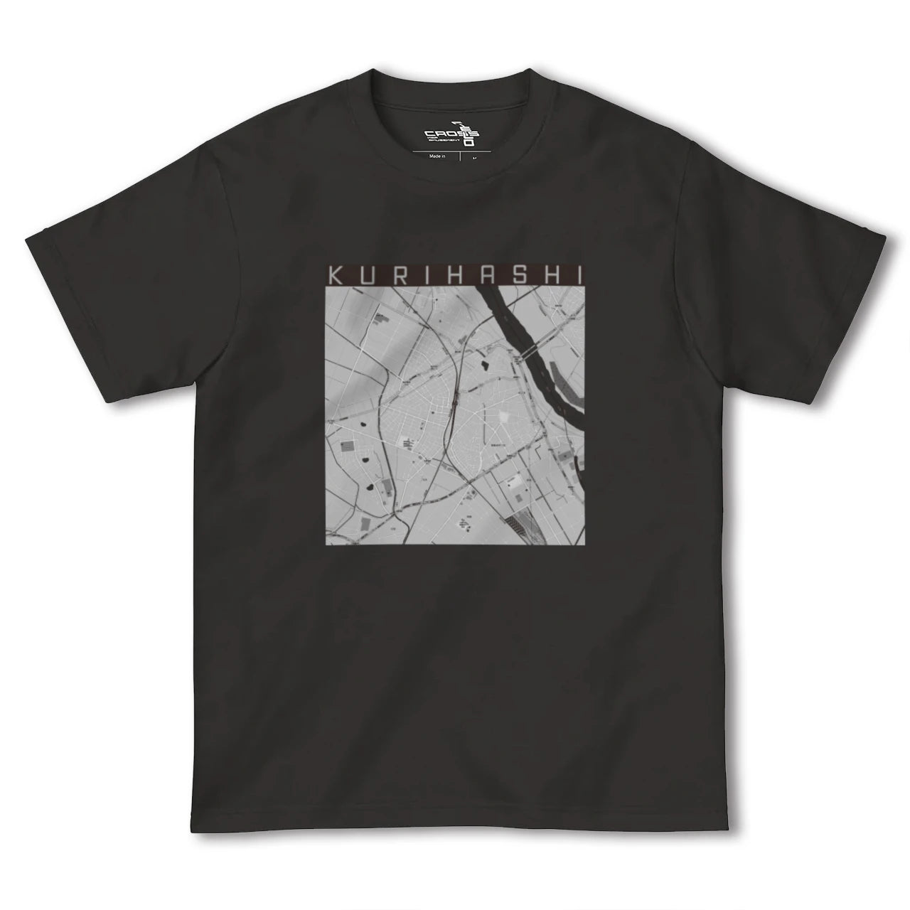 【栗橋(埼玉県)】地図柄ヘビーウェイトTシャツ
