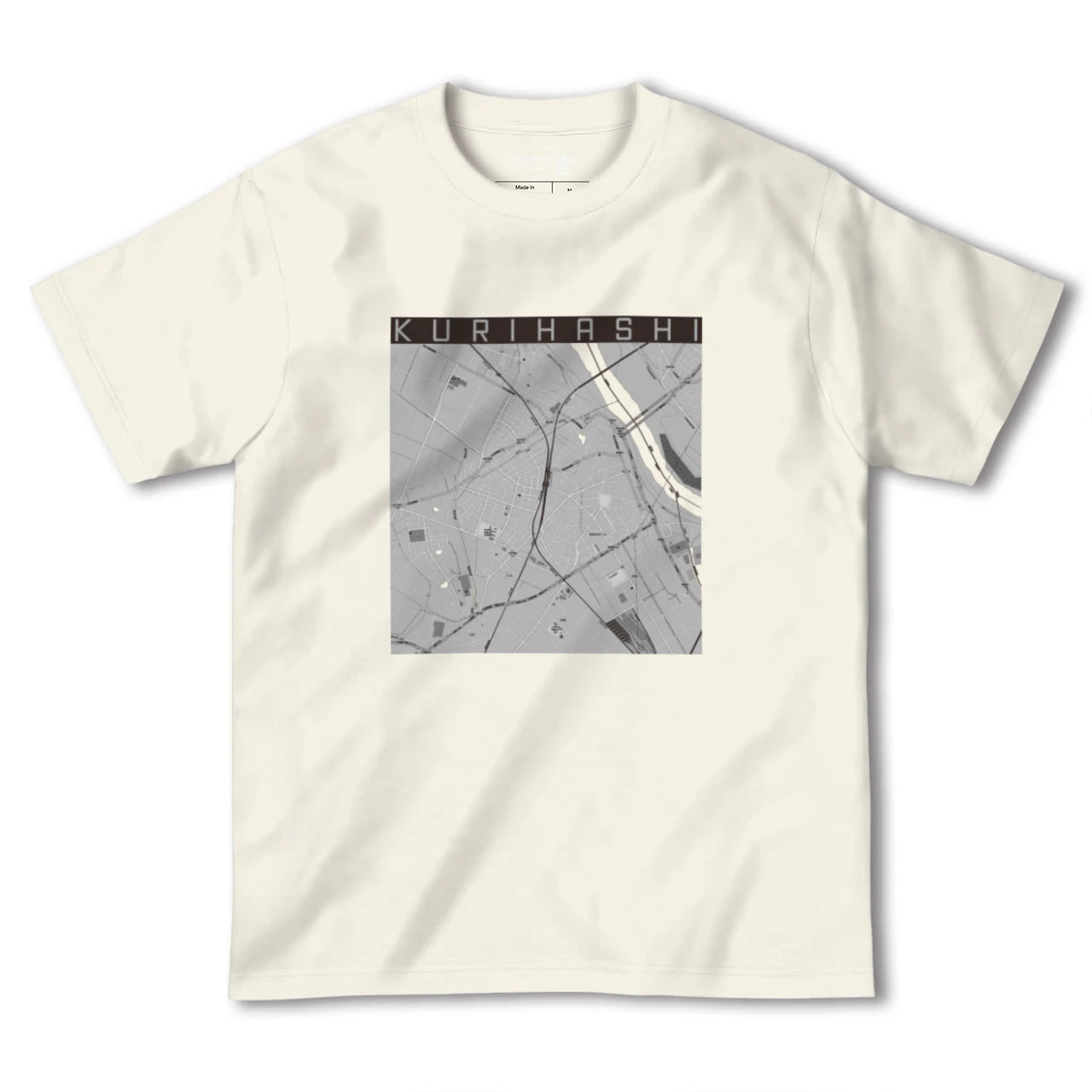 【栗橋(埼玉県)】地図柄ヘビーウェイトTシャツ