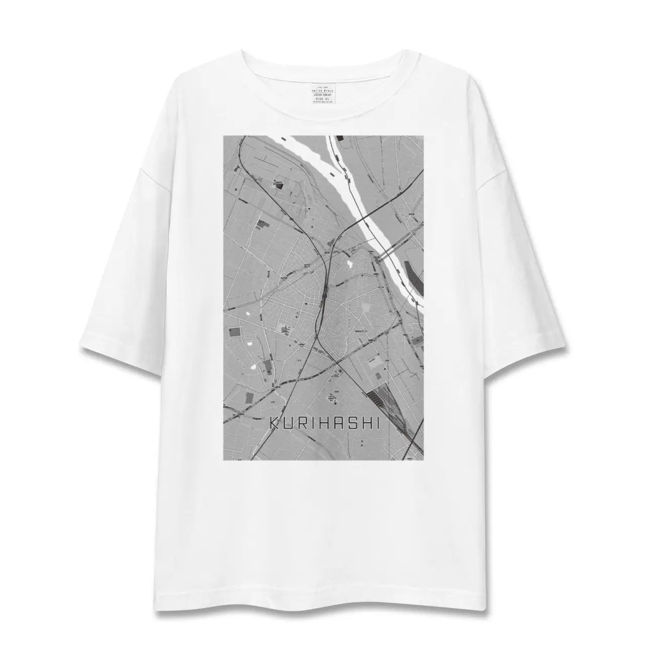 【栗橋(埼玉県)】地図柄ビッグシルエットTシャツ