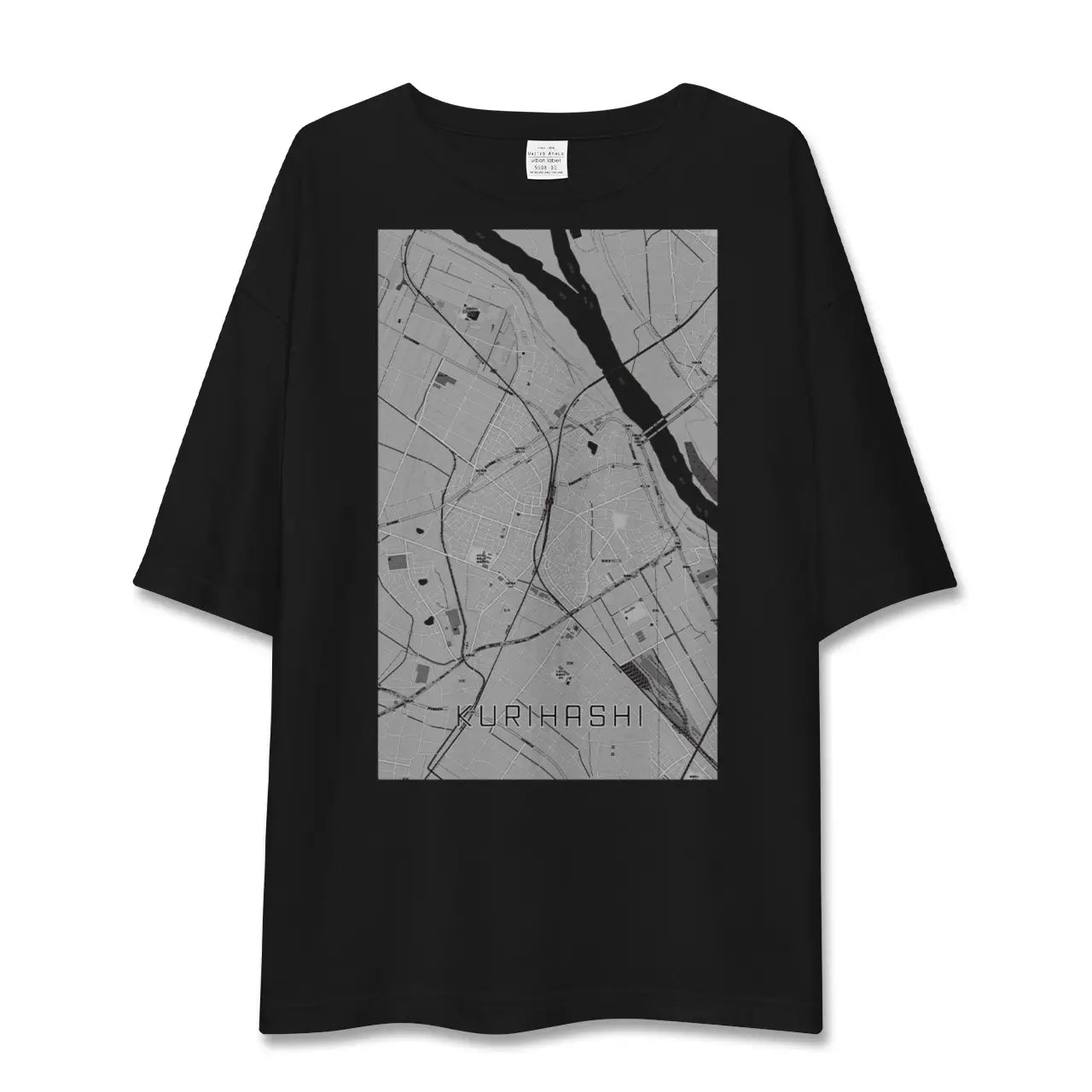 【栗橋(埼玉県)】地図柄ビッグシルエットTシャツ