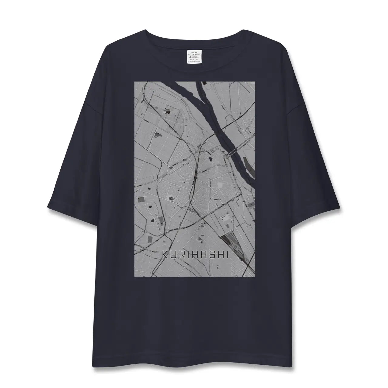 【栗橋(埼玉県)】地図柄ビッグシルエットTシャツ
