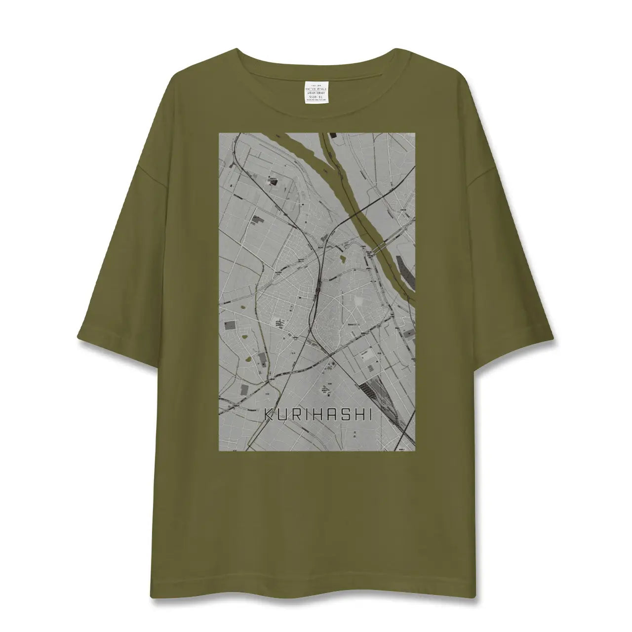 【栗橋(埼玉県)】地図柄ビッグシルエットTシャツ
