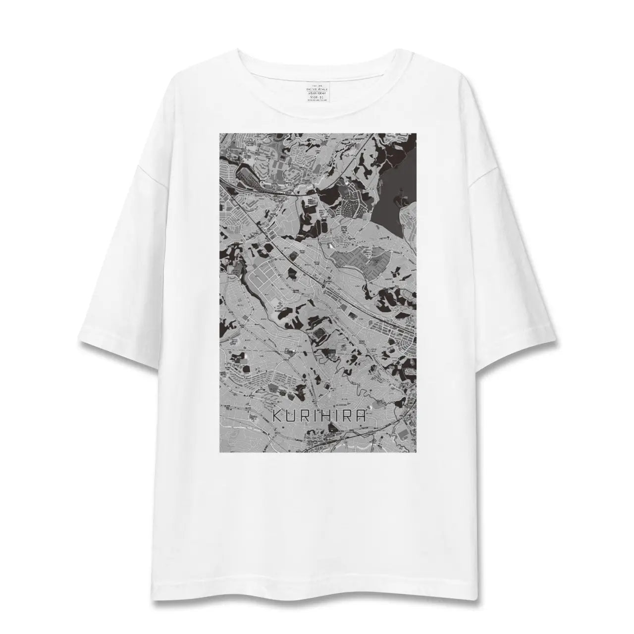 【栗平(神奈川県)】地図柄ビッグシルエットTシャツ