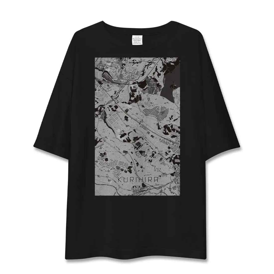 【栗平(神奈川県)】地図柄ビッグシルエットTシャツ