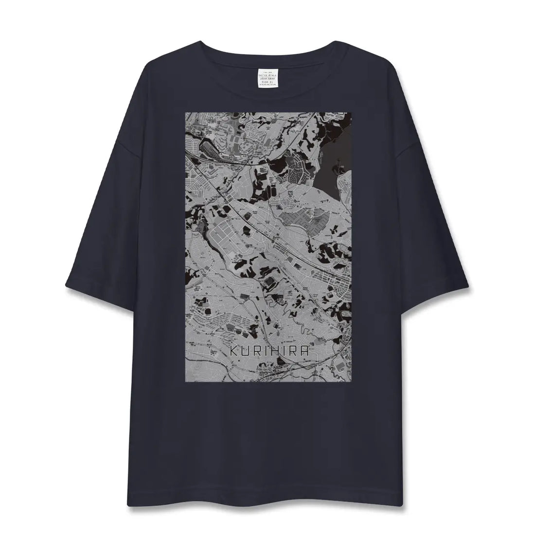 【栗平(神奈川県)】地図柄ビッグシルエットTシャツ