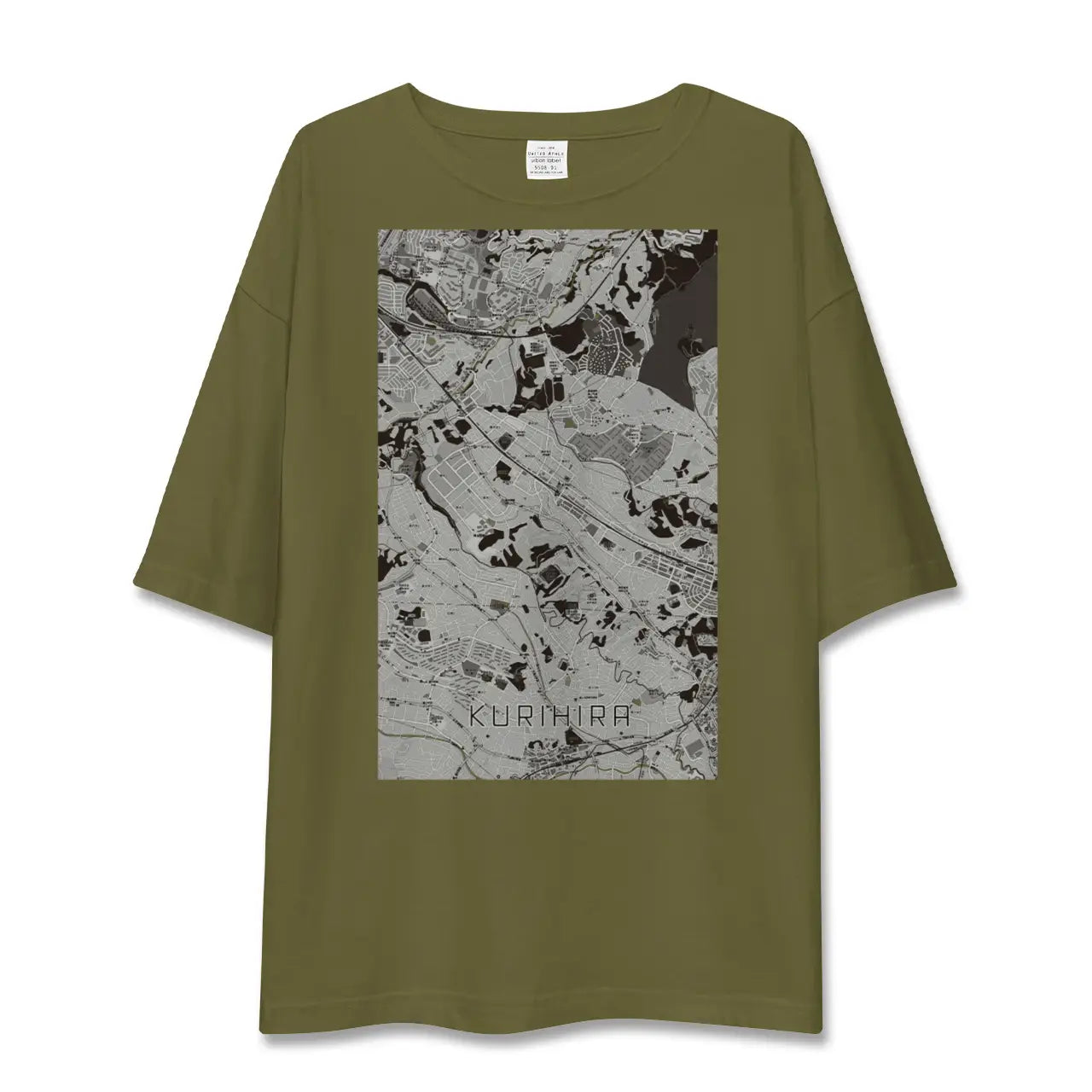 【栗平(神奈川県)】地図柄ビッグシルエットTシャツ