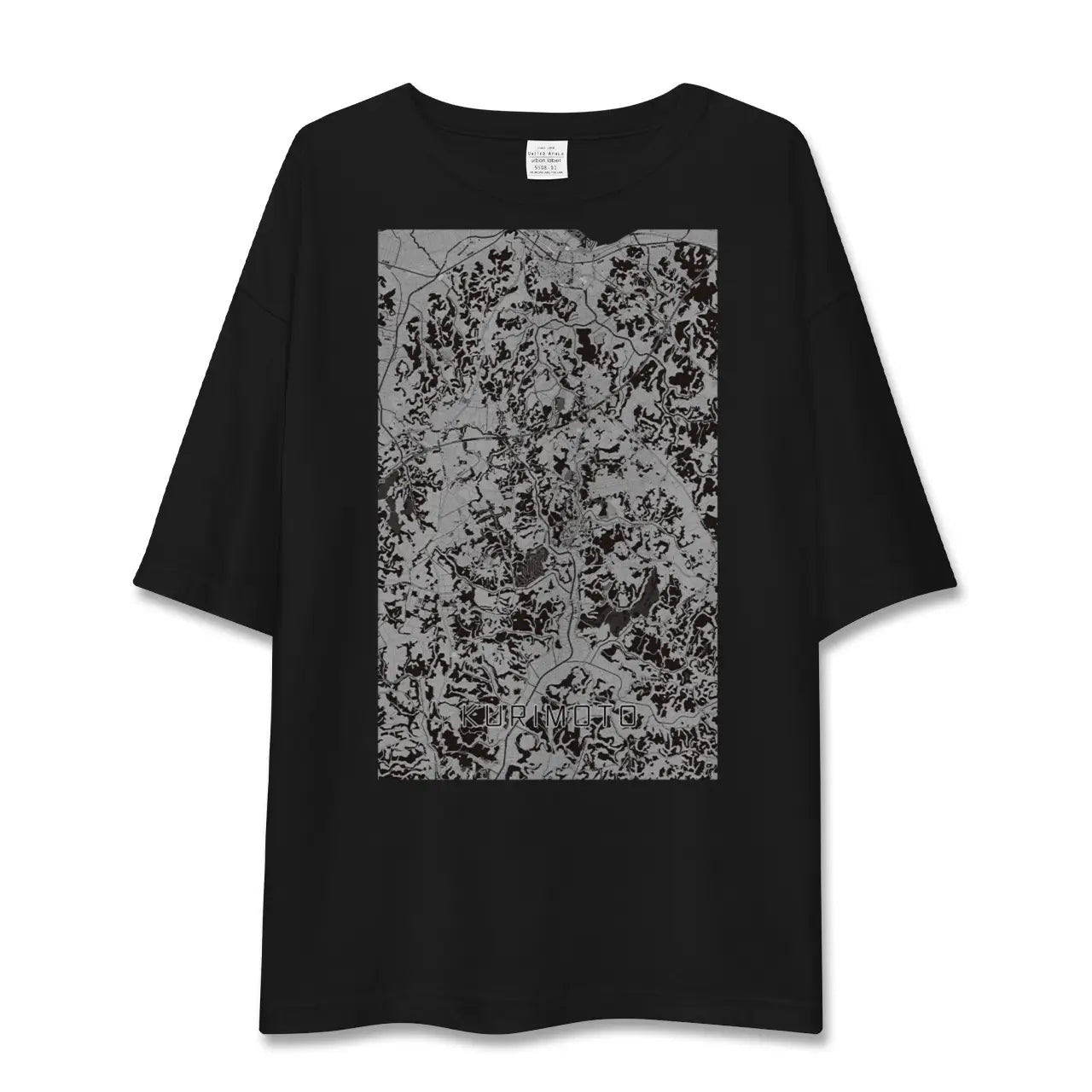 【栗源(千葉県)】地図柄ビッグシルエットTシャツ