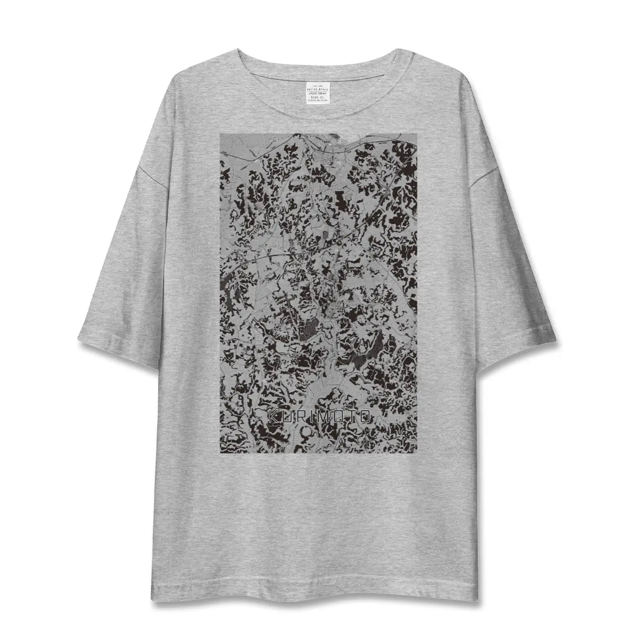 【栗源(千葉県)】地図柄ビッグシルエットTシャツ