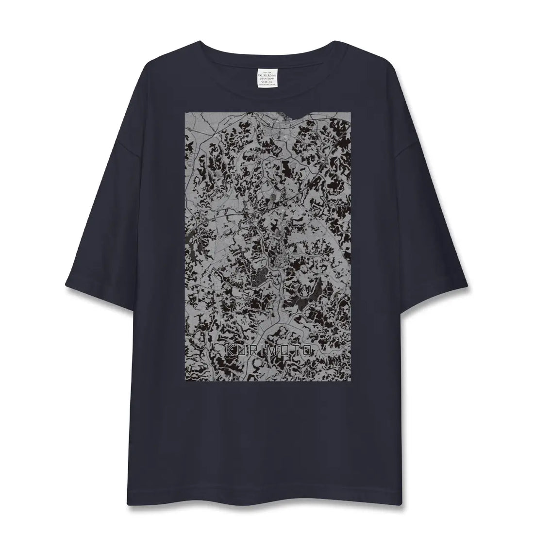 【栗源(千葉県)】地図柄ビッグシルエットTシャツ