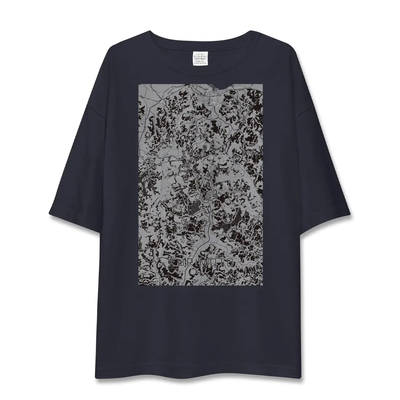 【栗源(千葉県)】地図柄ビッグシルエットTシャツ