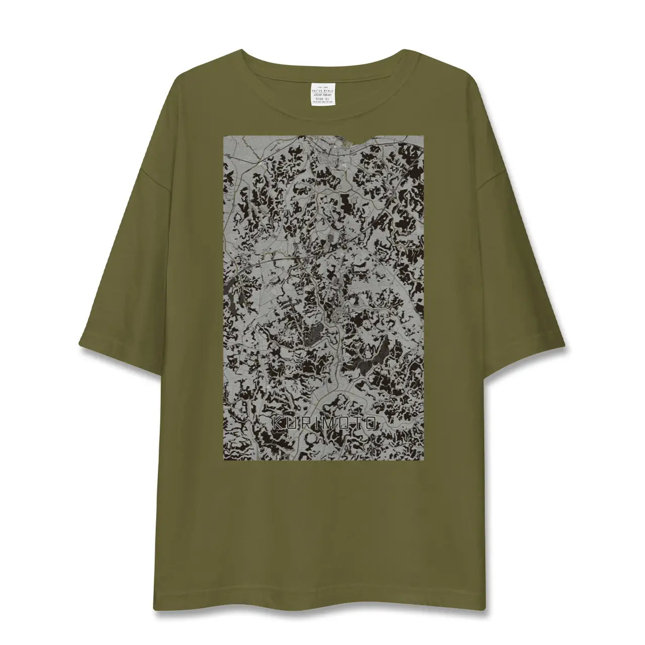 【栗源(千葉県)】地図柄ビッグシルエットTシャツ