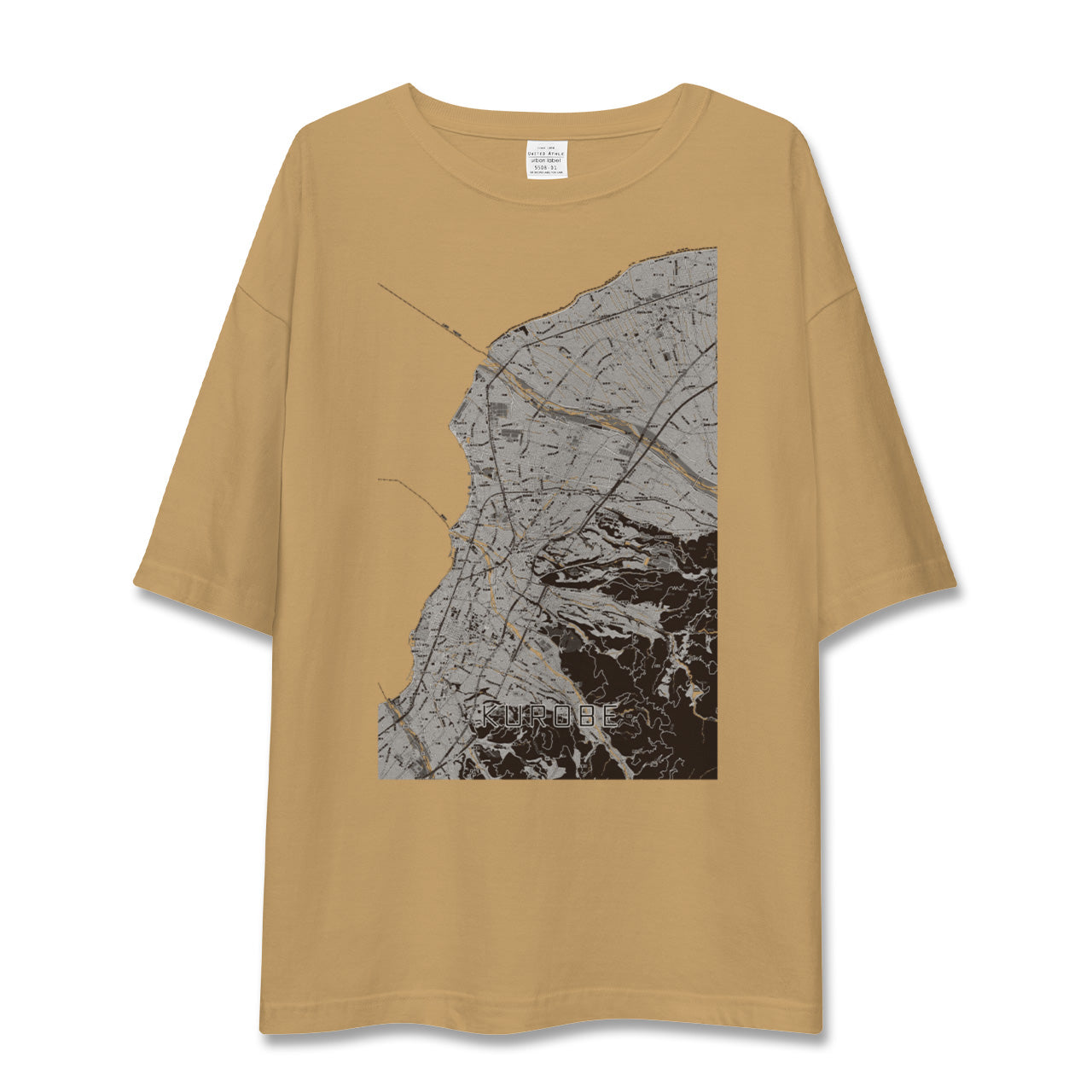 【黒部(富山県)】地図柄ビッグシルエットTシャツ