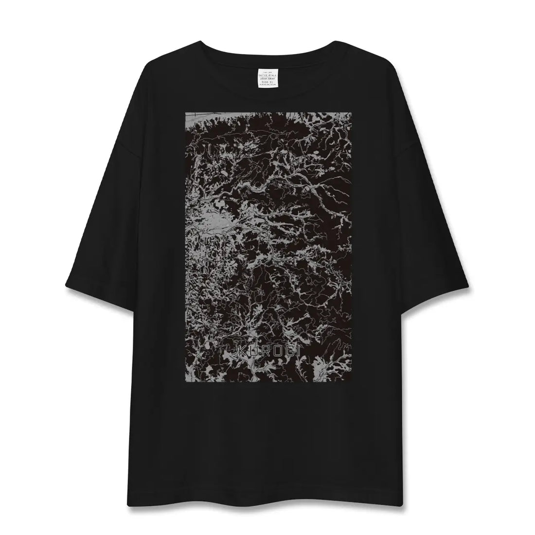 【黒木(福岡県)】地図柄ビッグシルエットTシャツ