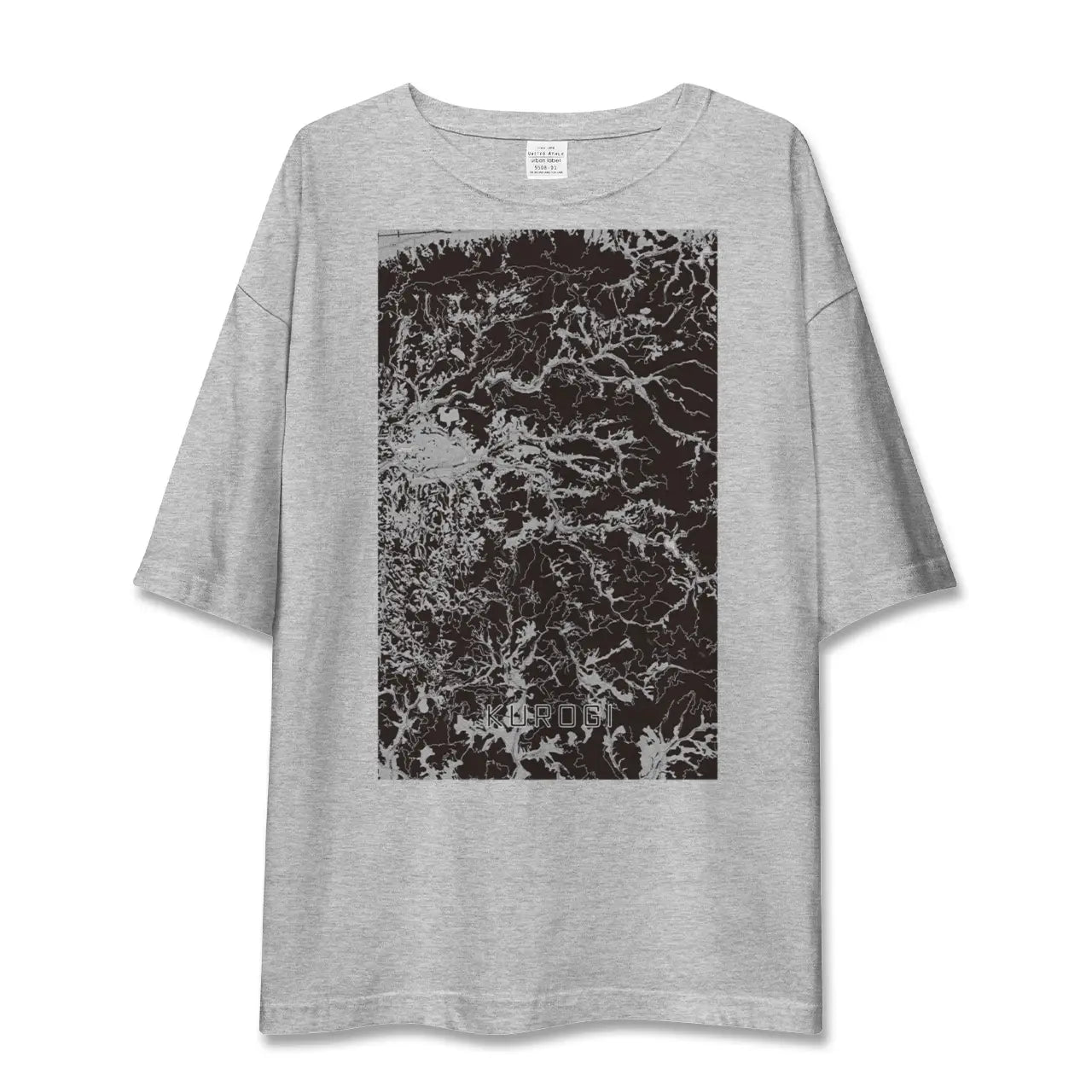 【黒木(福岡県)】地図柄ビッグシルエットTシャツ