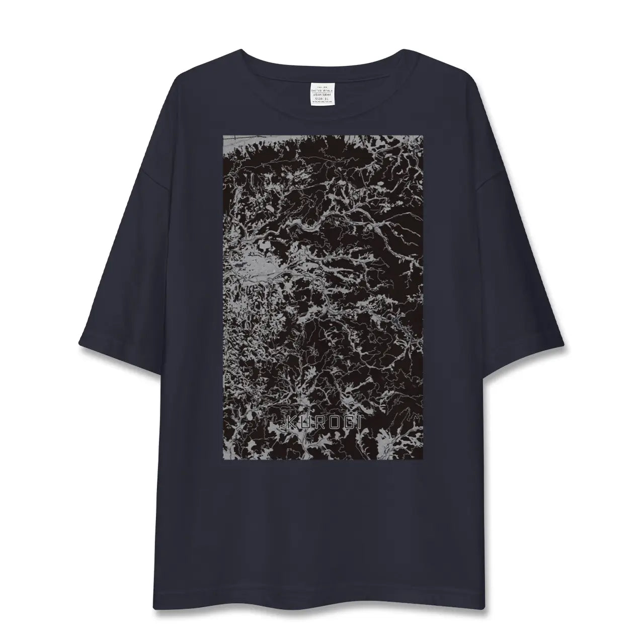 【黒木(福岡県)】地図柄ビッグシルエットTシャツ