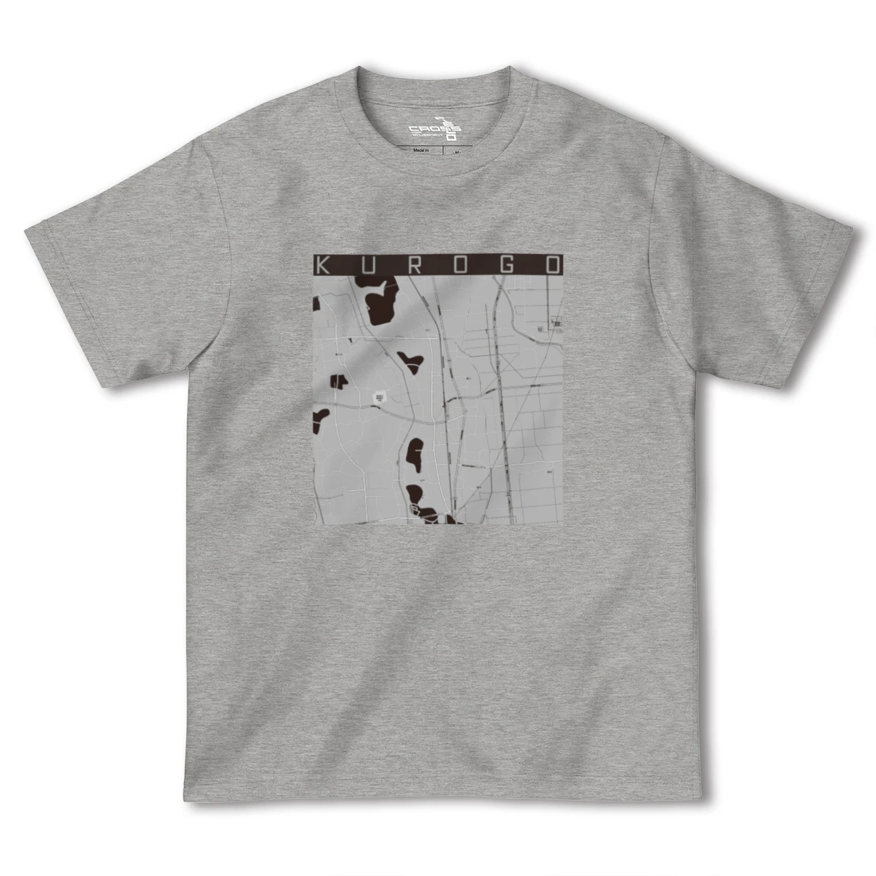【黒子(茨城県)】地図柄ヘビーウェイトTシャツ