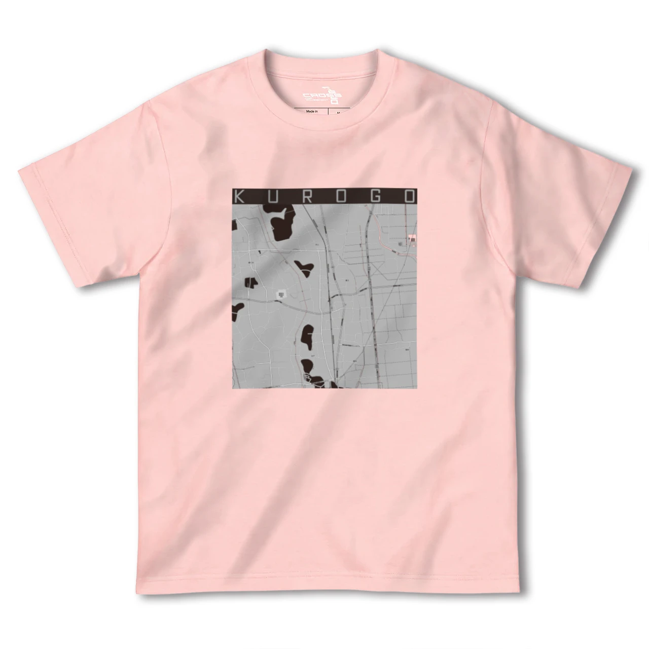 【黒子(茨城県)】地図柄ヘビーウェイトTシャツ