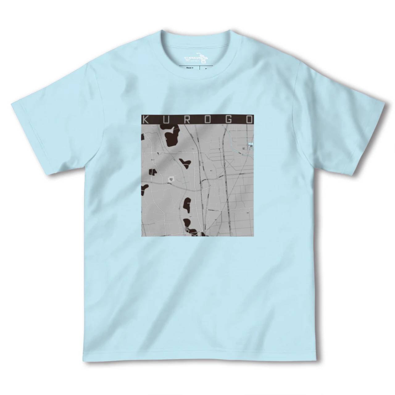 【黒子(茨城県)】地図柄ヘビーウェイトTシャツ