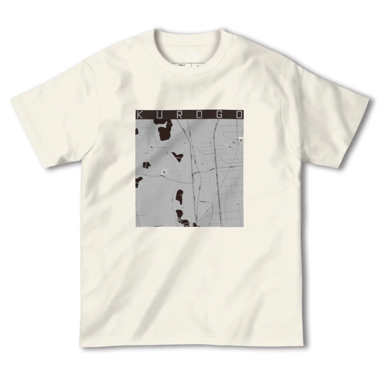 【黒子(茨城県)】地図柄ヘビーウェイトTシャツ