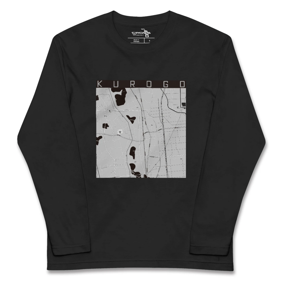 【黒子(茨城県)】地図柄ロングスリーブTシャツ