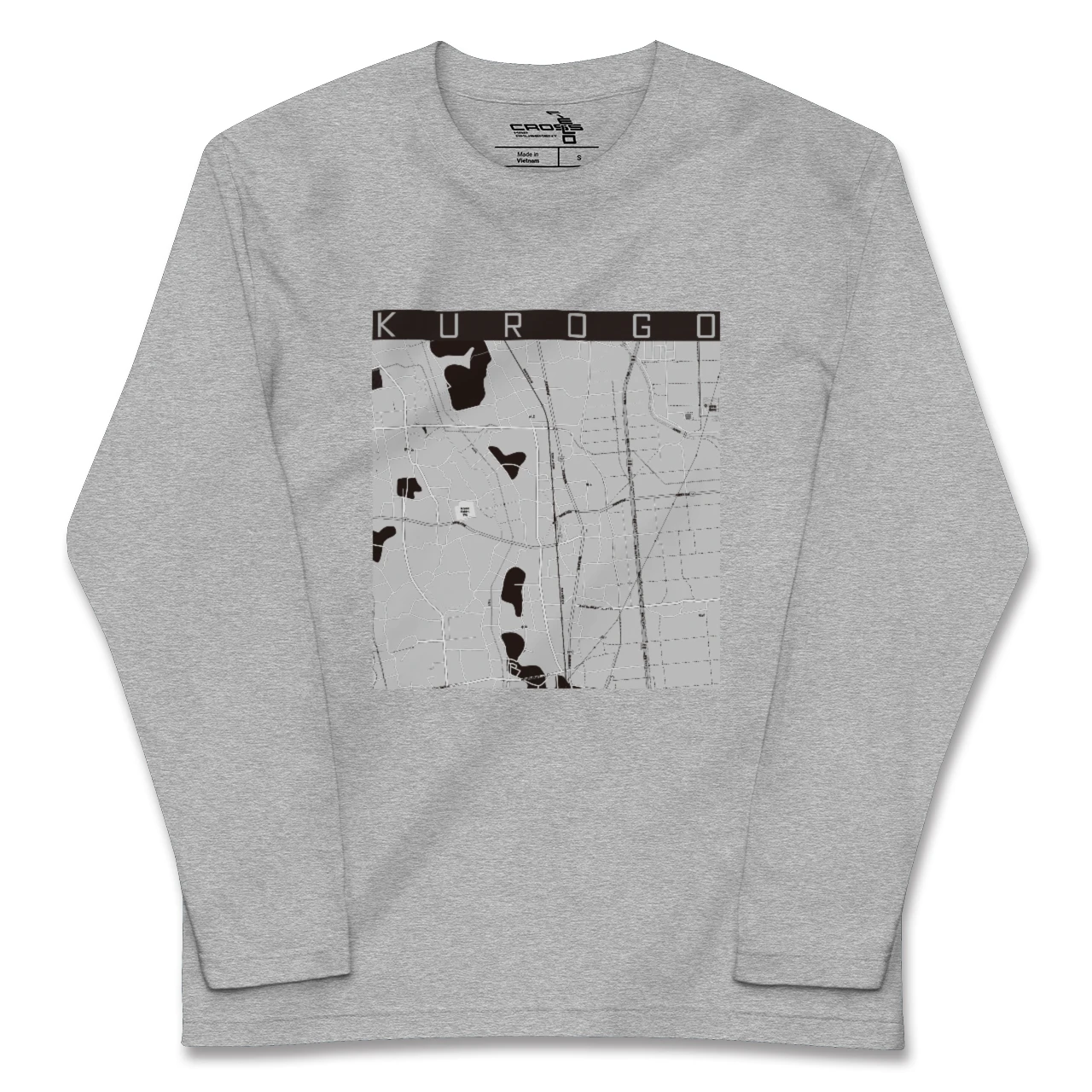 【黒子(茨城県)】地図柄ロングスリーブTシャツ