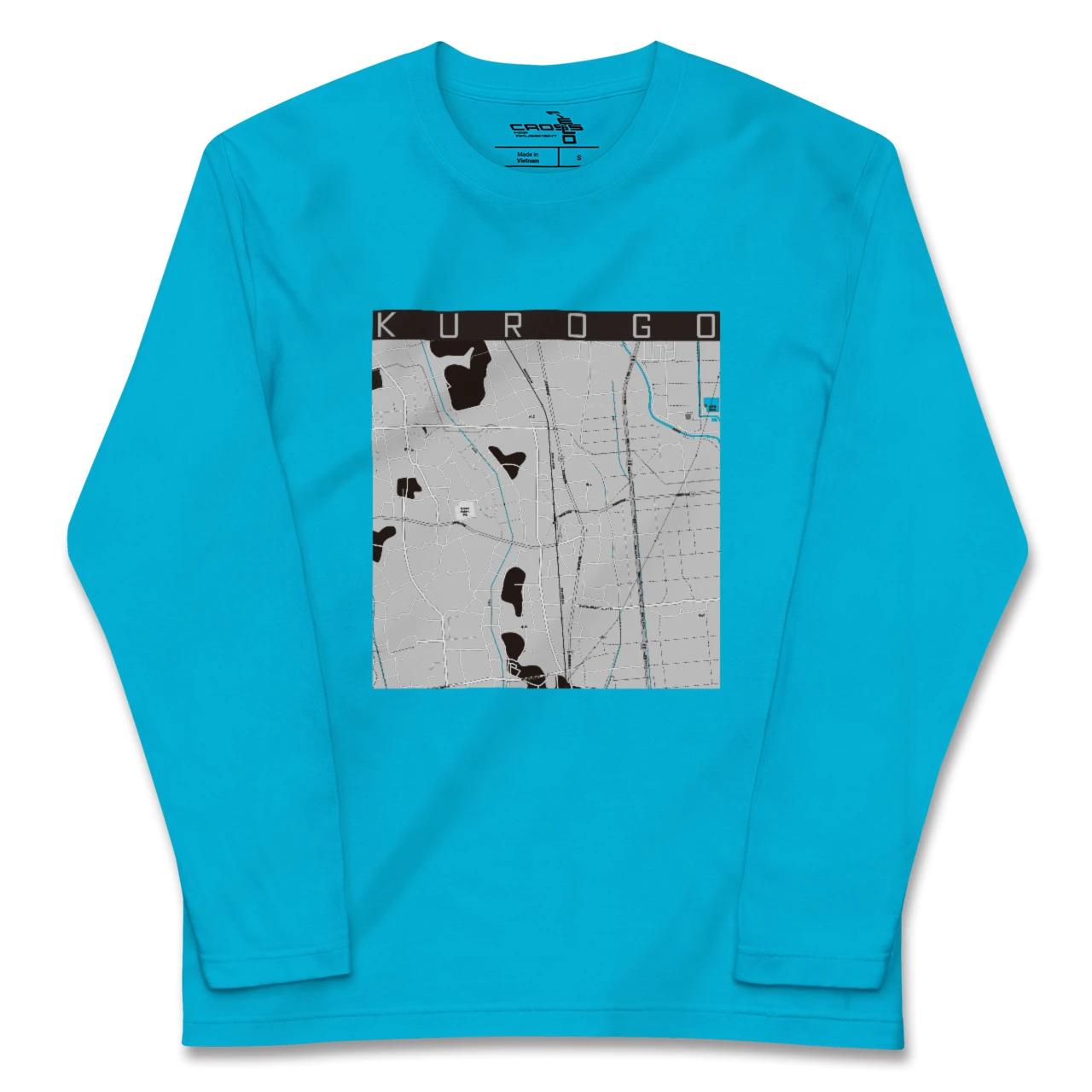 【黒子(茨城県)】地図柄ロングスリーブTシャツ