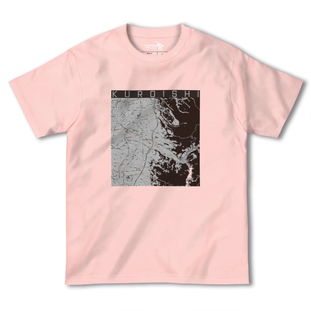 【黒石(青森県)】地図柄ヘビーウェイトTシャツ