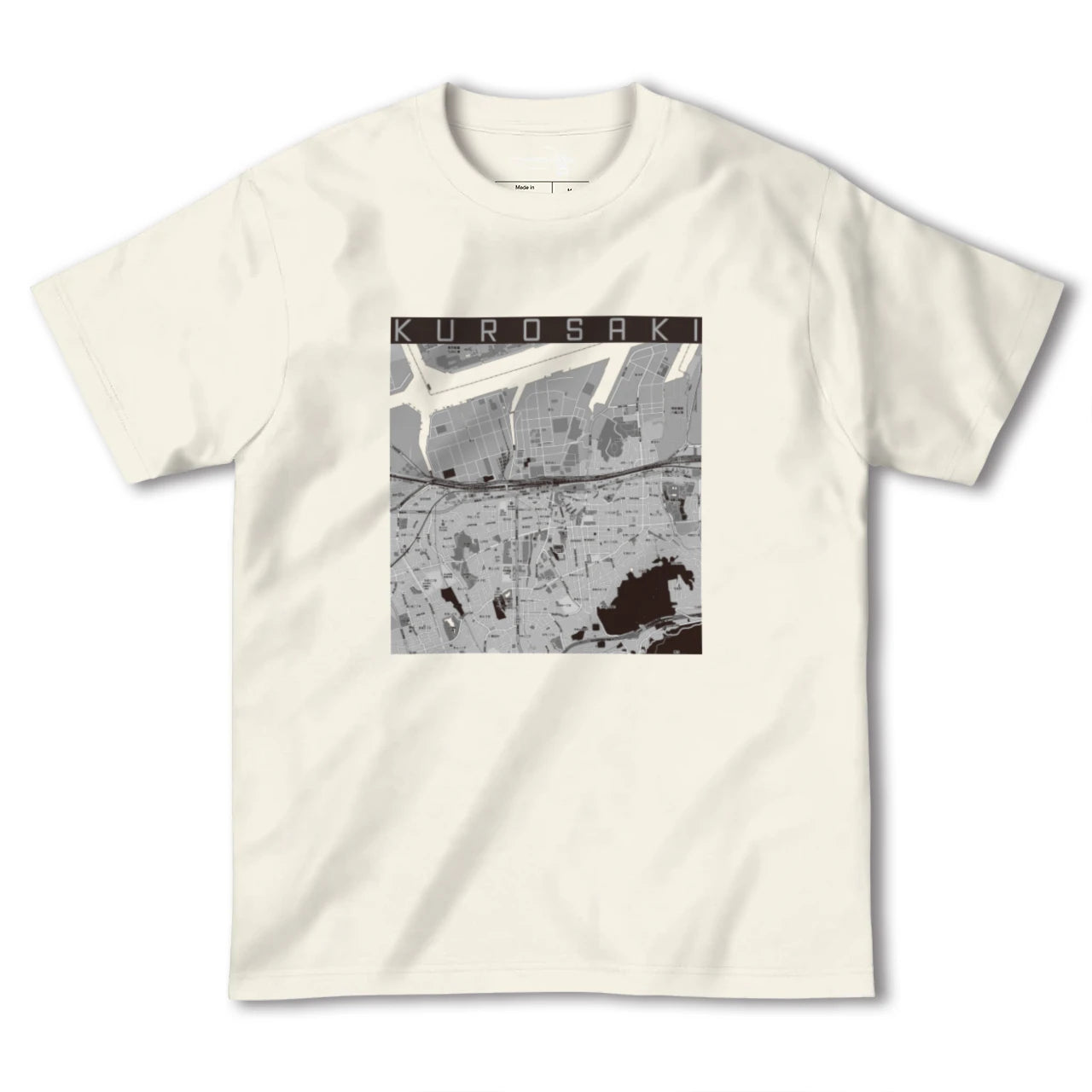 【黒崎(福岡県)】地図柄ヘビーウェイトTシャツ