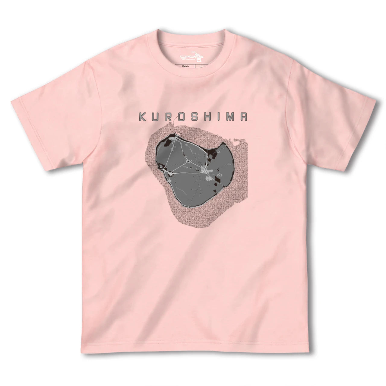 【黒島(沖縄県)】地図柄ヘビーウェイトTシャツ