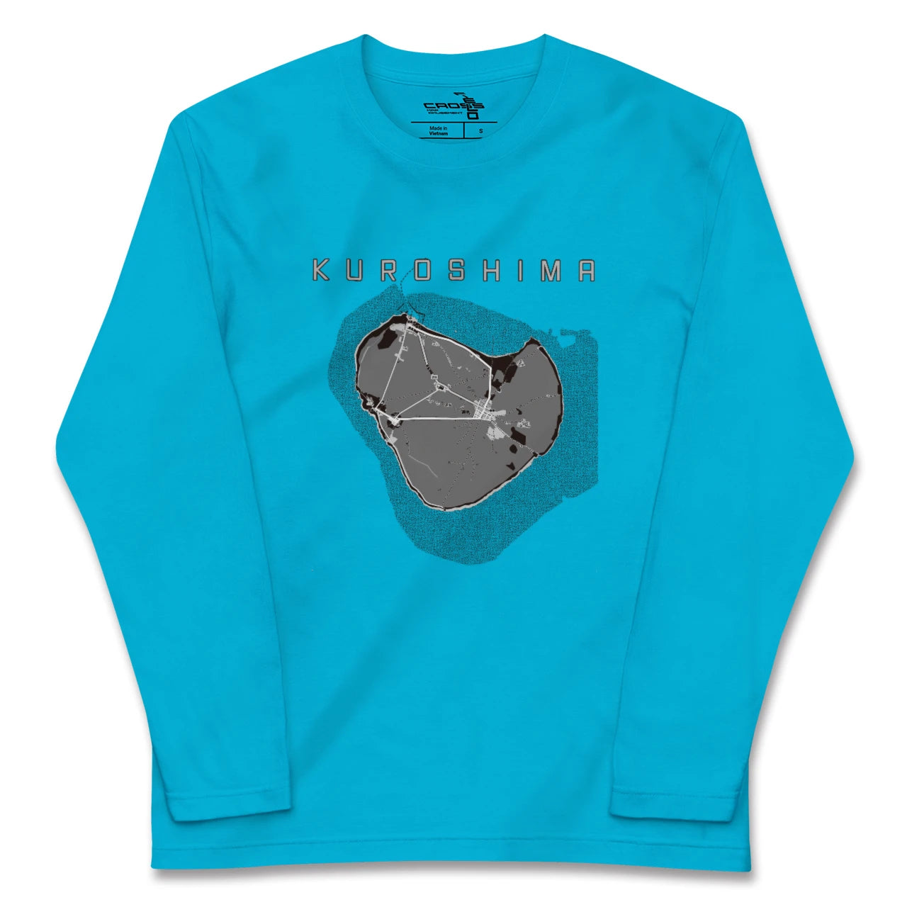 【黒島(沖縄県)】地図柄ロングスリーブTシャツ