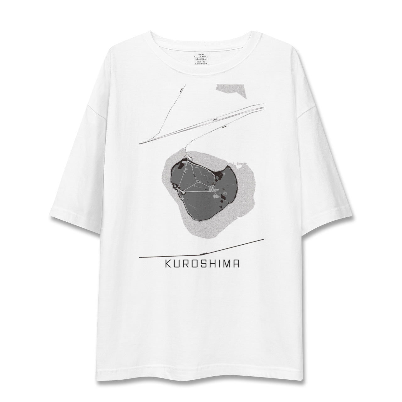 【黒島(沖縄県)】地図柄ビッグシルエットTシャツ
