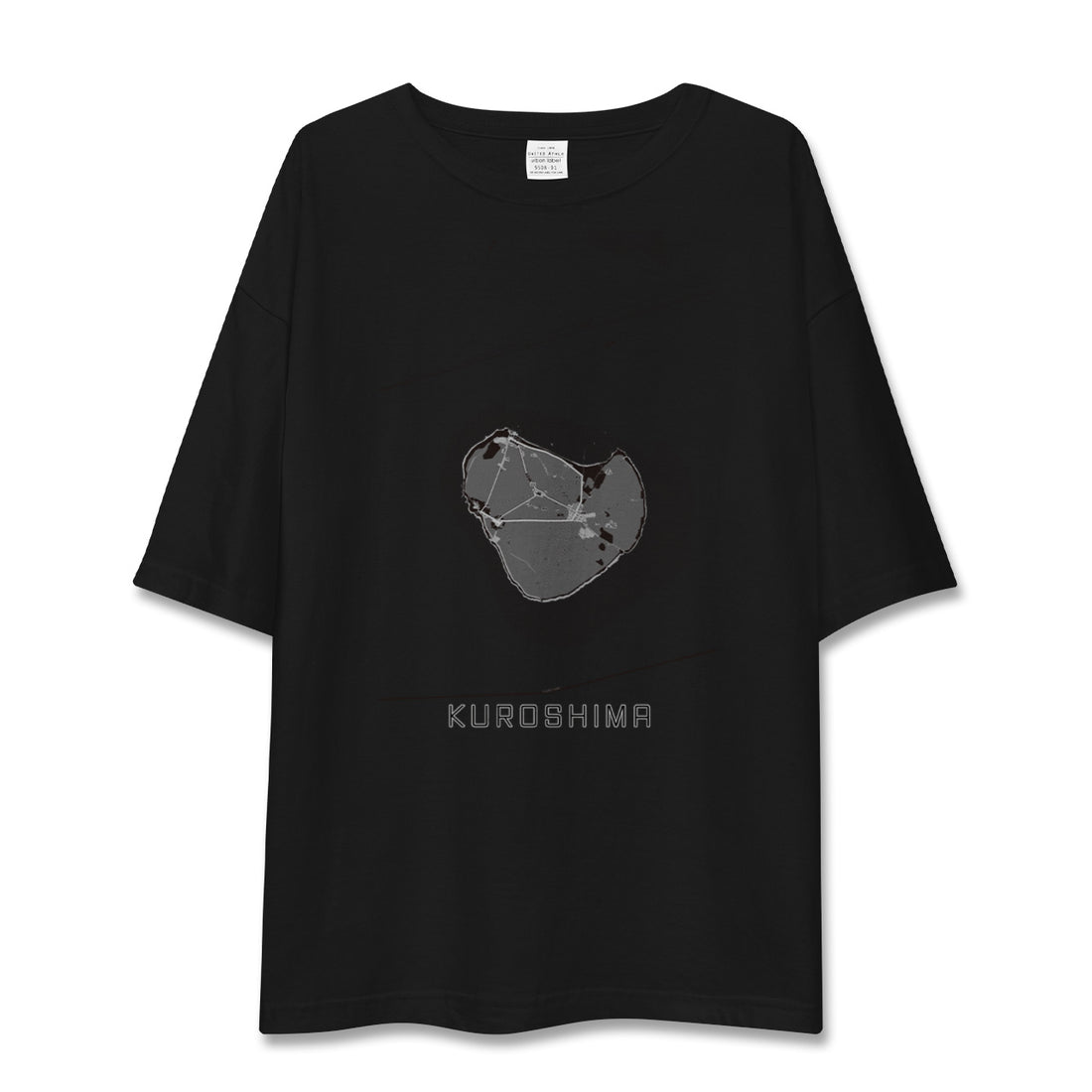 【黒島(沖縄県)】地図柄ビッグシルエットTシャツ