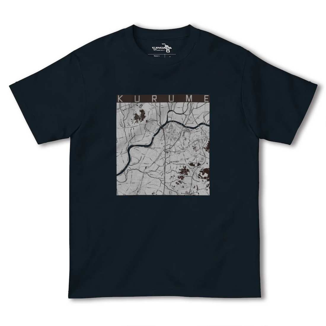 【久留米(福岡県)】地図柄ヘビーウェイトTシャツ