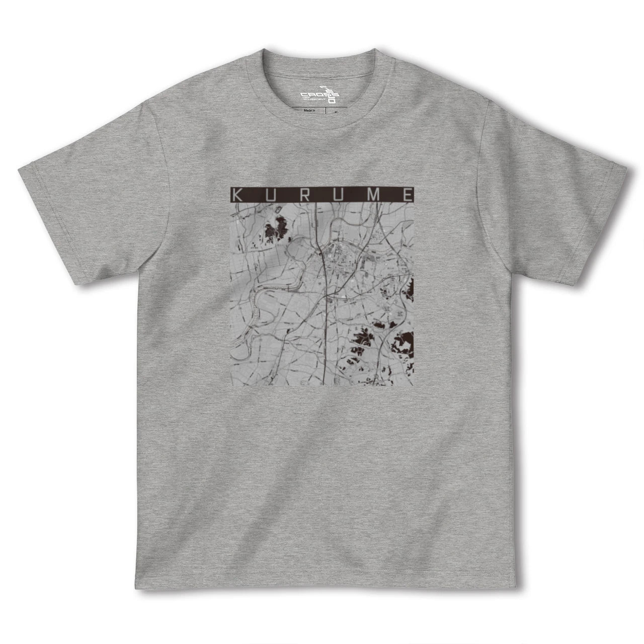 【久留米(福岡県)】地図柄ヘビーウェイトTシャツ