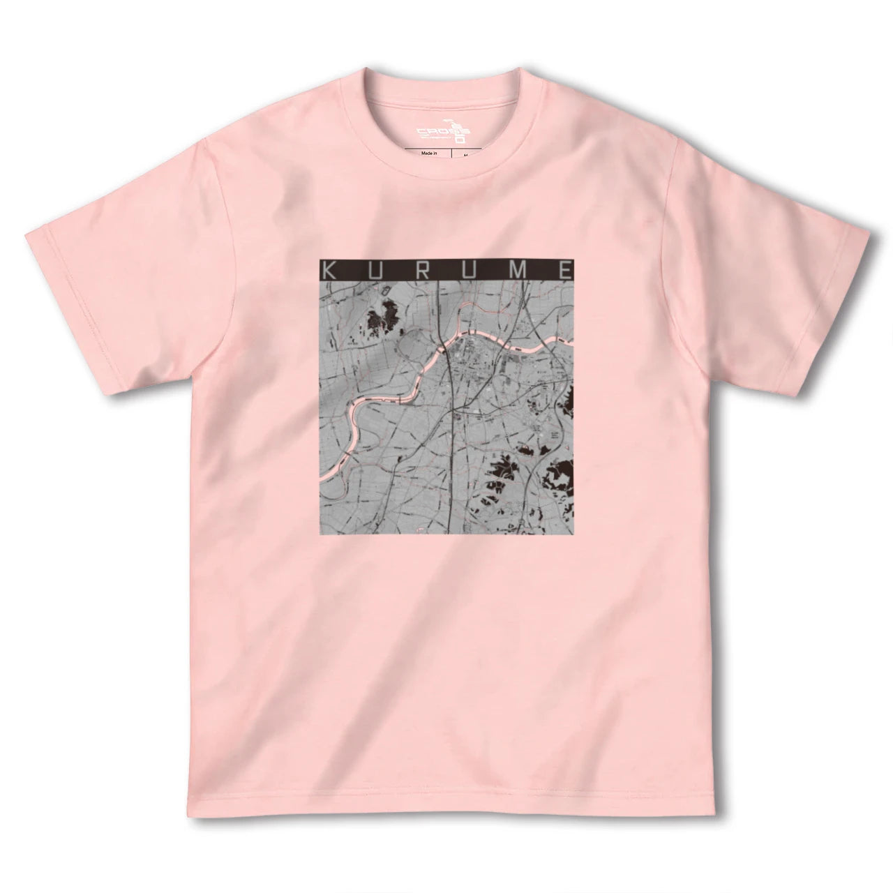 【久留米(福岡県)】地図柄ヘビーウェイトTシャツ