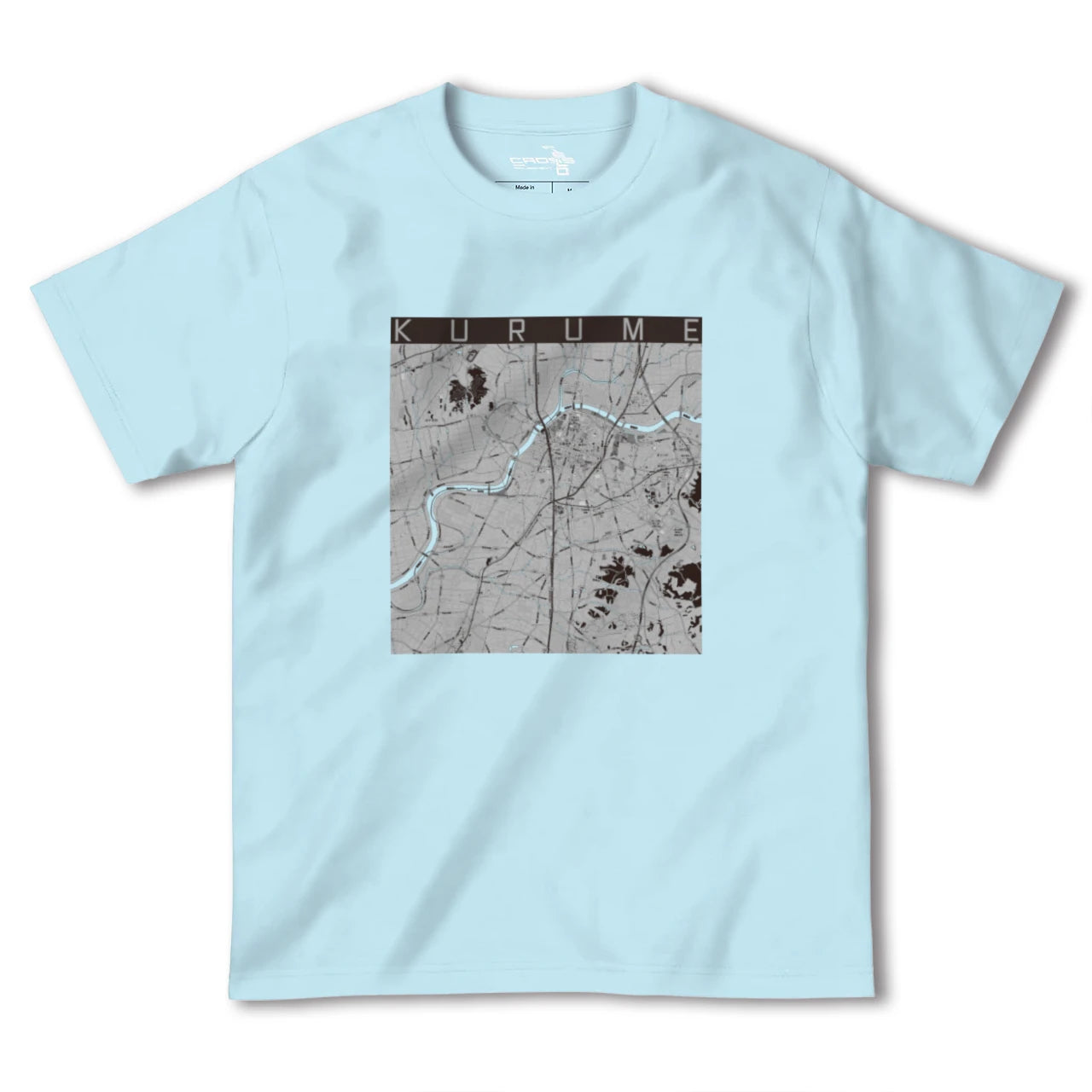 【久留米(福岡県)】地図柄ヘビーウェイトTシャツ