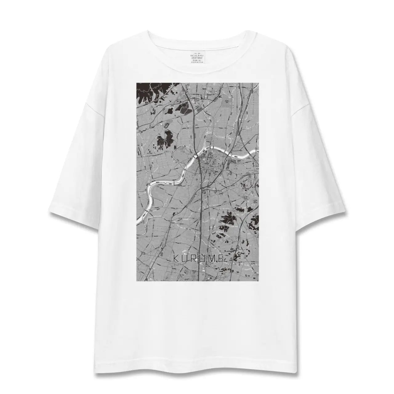 【久留米(福岡県)】地図柄ビッグシルエットTシャツ