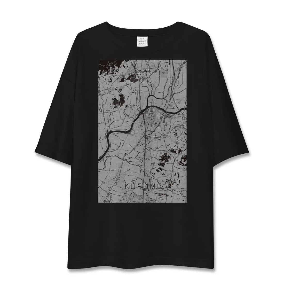 【久留米(福岡県)】地図柄ビッグシルエットTシャツ