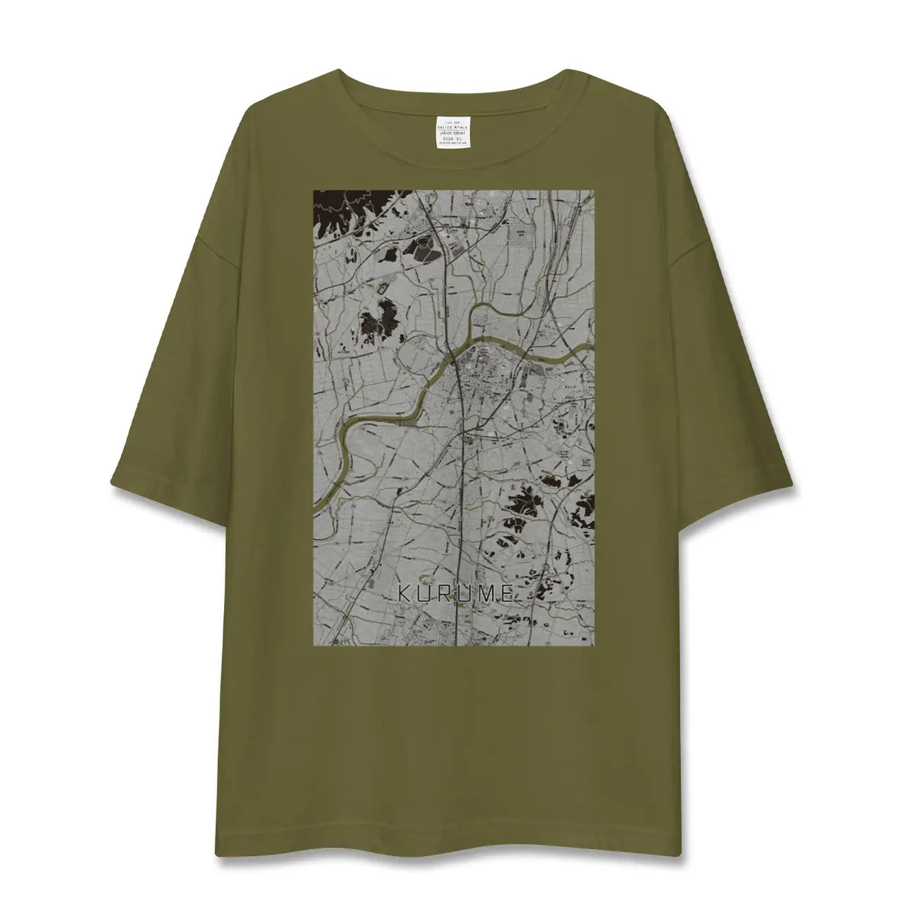 【久留米(福岡県)】地図柄ビッグシルエットTシャツ