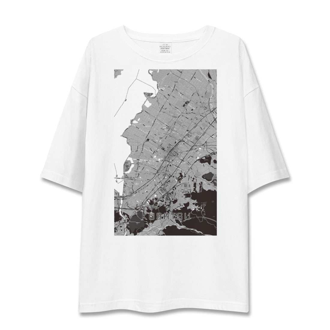 【草津(滋賀県)】地図柄ビッグシルエットTシャツ