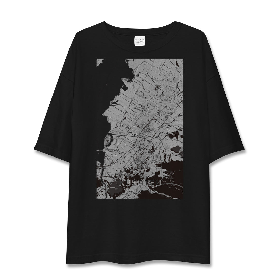 【草津(滋賀県)】地図柄ビッグシルエットTシャツ