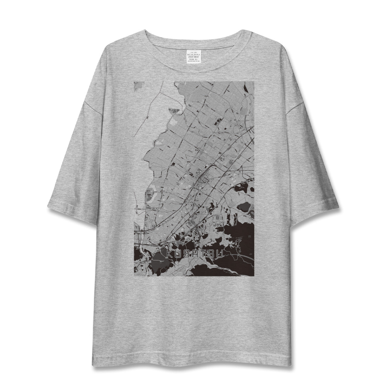 【草津(滋賀県)】地図柄ビッグシルエットTシャツ