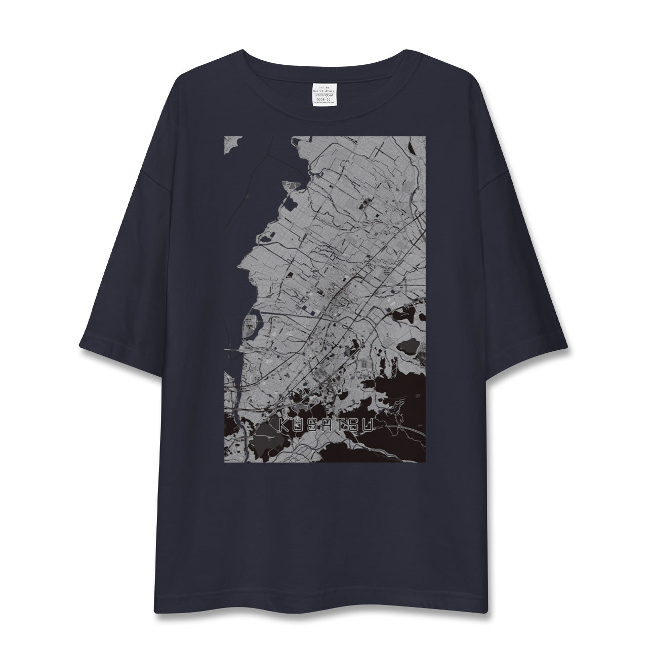 【草津(滋賀県)】地図柄ビッグシルエットTシャツ