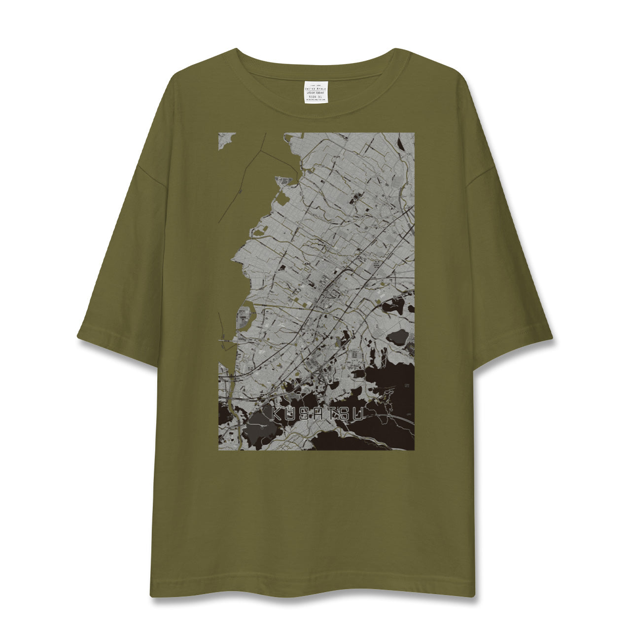 【草津(滋賀県)】地図柄ビッグシルエットTシャツ