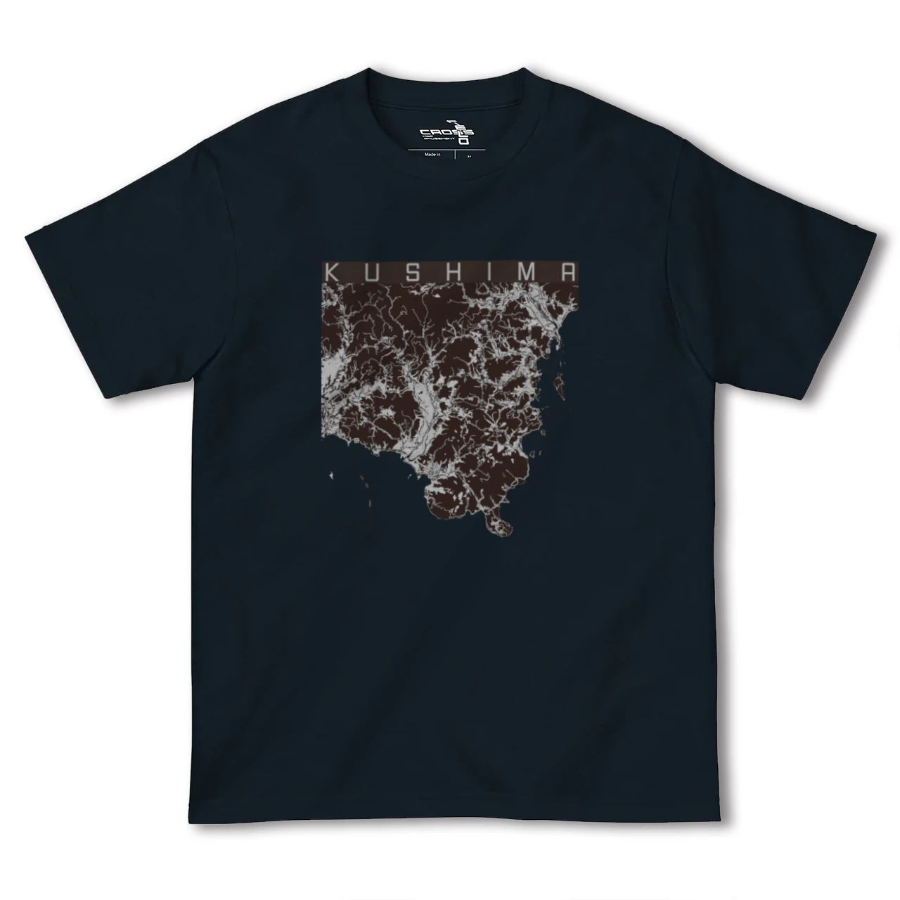 【串間(宮崎県)】地図柄ヘビーウェイトTシャツ