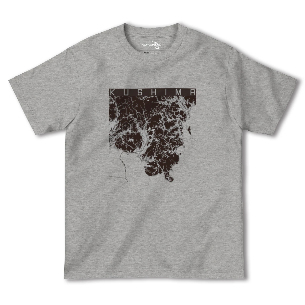 【串間(宮崎県)】地図柄ヘビーウェイトTシャツ