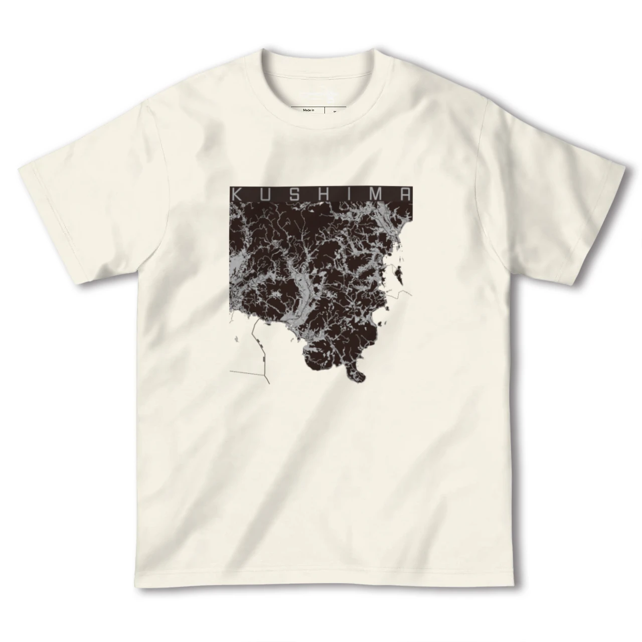 【串間(宮崎県)】地図柄ヘビーウェイトTシャツ