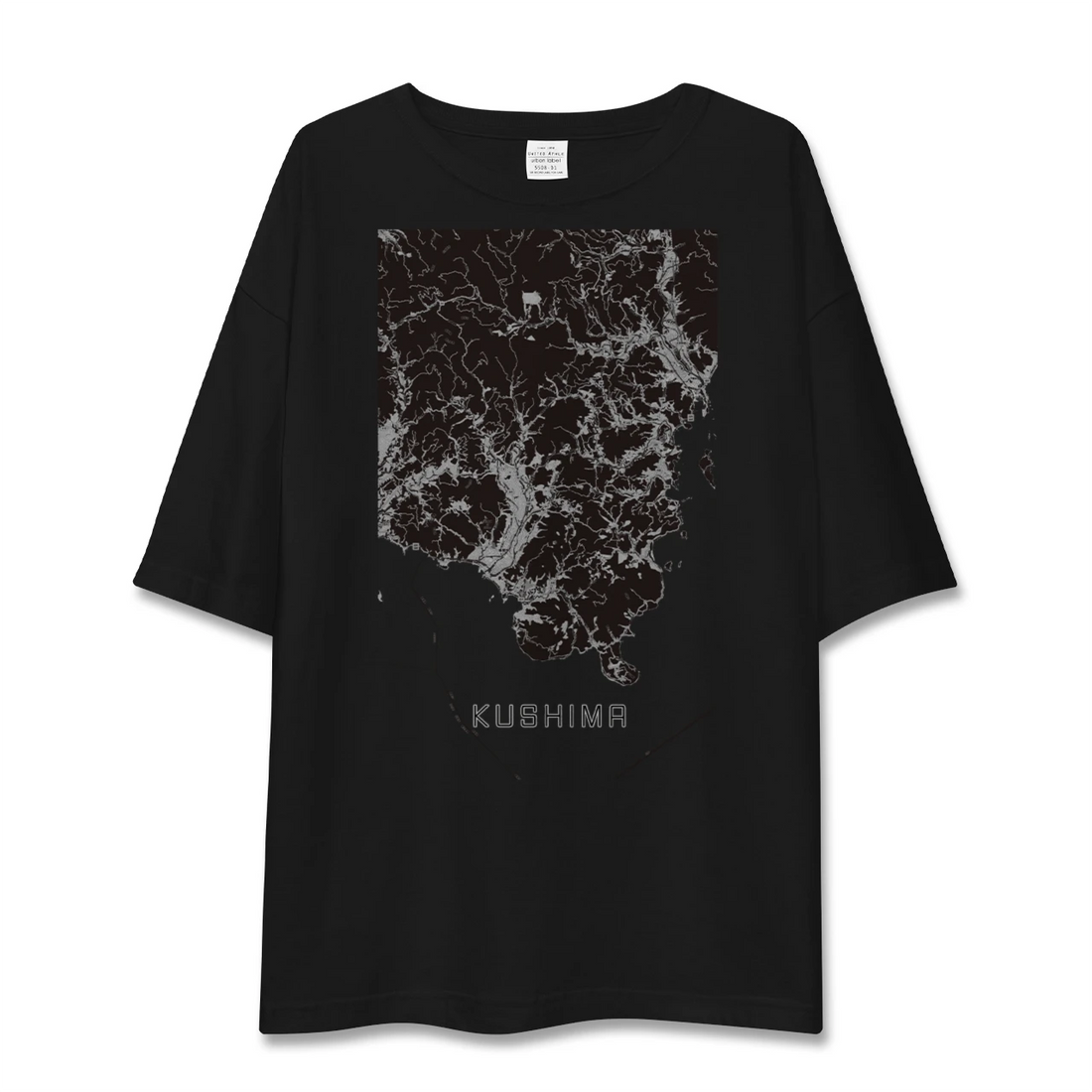 【串間(宮崎県)】地図柄ビッグシルエットTシャツ