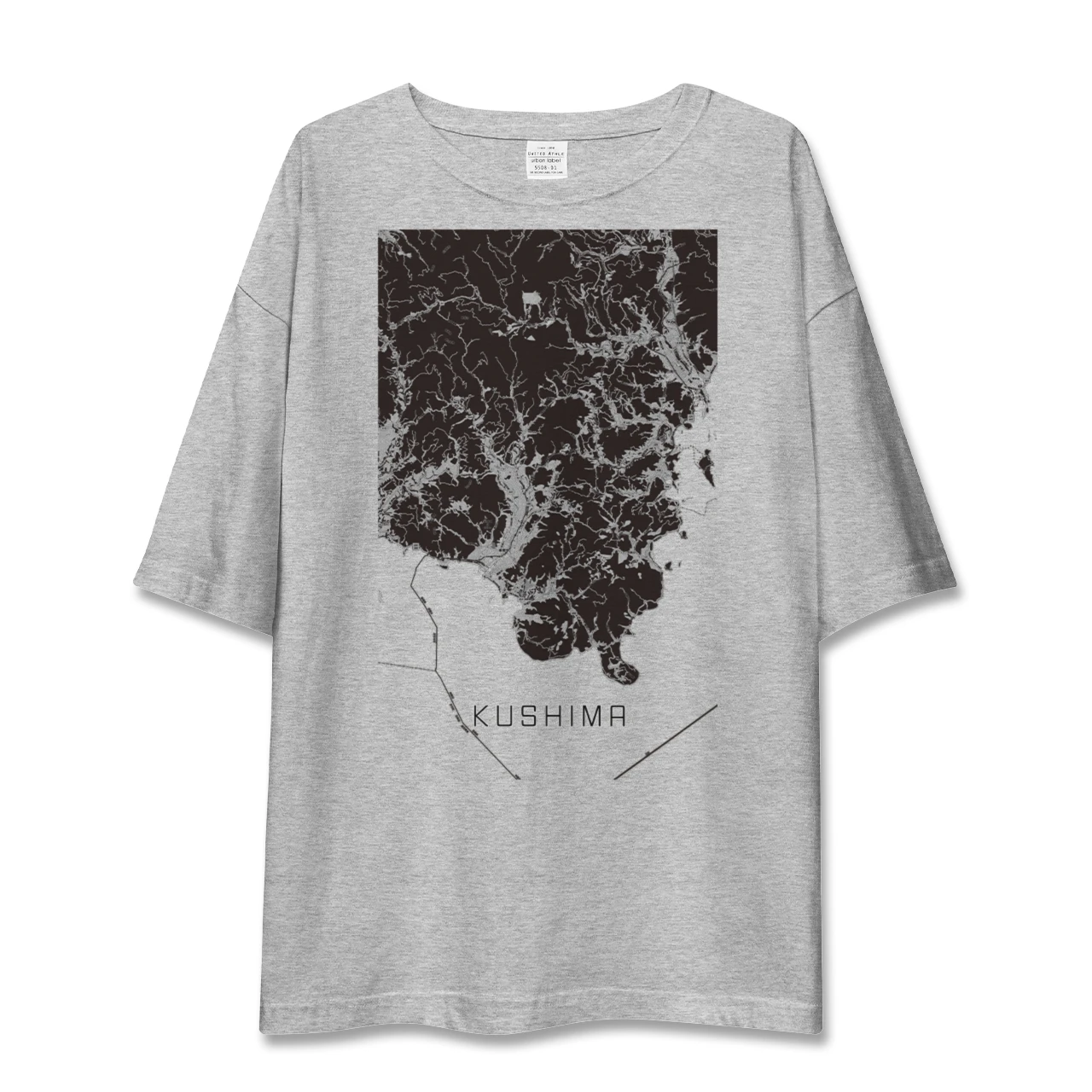 【串間(宮崎県)】地図柄ビッグシルエットTシャツ